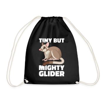 Flying Squirrel Suger Glider Short-headed Glider - Drawstring Bag - black - Front