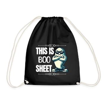 Drôle de fantôme d’Halloween 'This Is Boo Sheet' - Sac de sport léger - noir - Devant