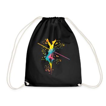 Perchiste Enfant Saut à la perche - Sac de sport léger - noir - Devant