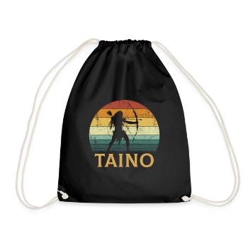 taino puerto rican taino - Turnbeutel - Schwarz - Vorne