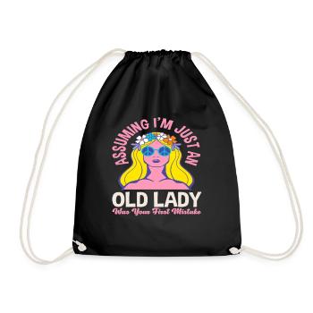 Être une vieille dame a été votre première erreur - Sac de sport léger - noir - Devant