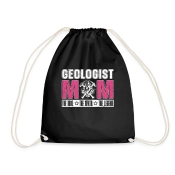Géologue Maman L’idole Le mythe Collectionneur de minéraux - Sac de sport léger - noir - Devant