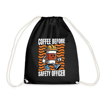 Agent de sécurité Gestionnaire de la sécurité du café Amateur de café - Sac de sport léger - noir - Devant