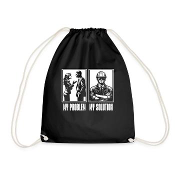 Agent de sécurité Mon problème Mon pictogramme Papa Maman - Sac de sport léger - noir - Devant