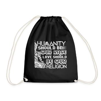 Buddha Humanity Should Be Our Race - Drawstring Bag - black - Front