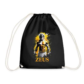 Zeus Dieu, mythologie grecque - Sac de sport léger - noir - Devant