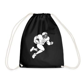 Football Player - Drawstring Bag - black - Front