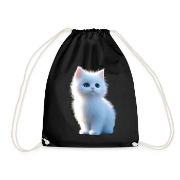 Chat Angora Blanc Chat Angora Chats Angora Mignons - Sac de sport léger - noir - Devant