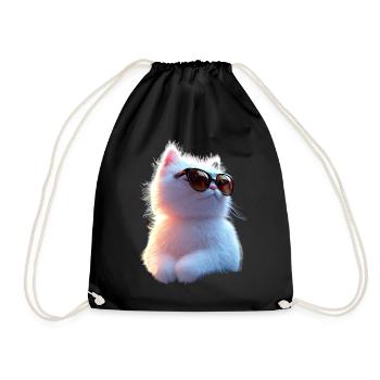 Chat Angora Blanc Chat Angora Chats Angora Mignons - Sac de sport léger - noir - Devant