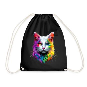 Chat Angora Blanc Chat Angora Chats Angora Mignons - Sac de sport léger - noir - Devant