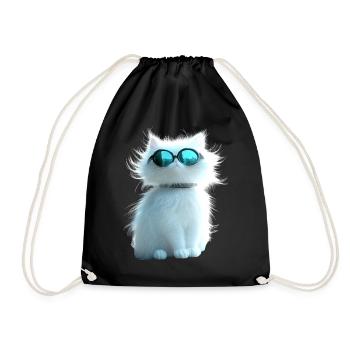 Chat Angora Blanc Chat Angora Chats Angora Mignons - Sac de sport léger - noir - Devant