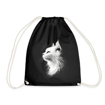 Chat Angora Blanc Chat Angora Chats Angora Mignons - Sac de sport léger - noir - Devant