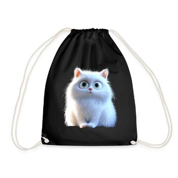 Chat Angora Blanc Chat Angora Chats Angora Mignons - Sac de sport léger - noir - Devant