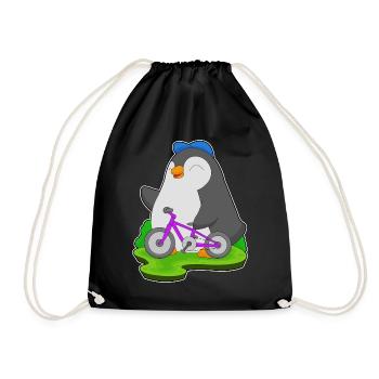 Vélo pingouin - Sac de sport léger - noir - Devant