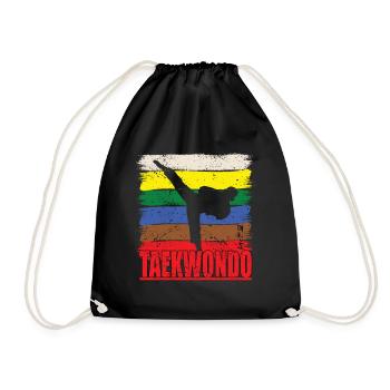 Taekwondo pour les amateurs d’arts martiaux Kick - Sac de sport léger - noir - Devant