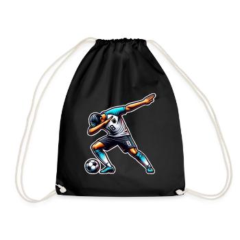 Joueur de football - Sac de sport léger - noir - Devant