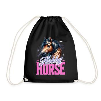 Hobby Horse Steckenpferd - Turnbeutel - Schwarz - Vorne