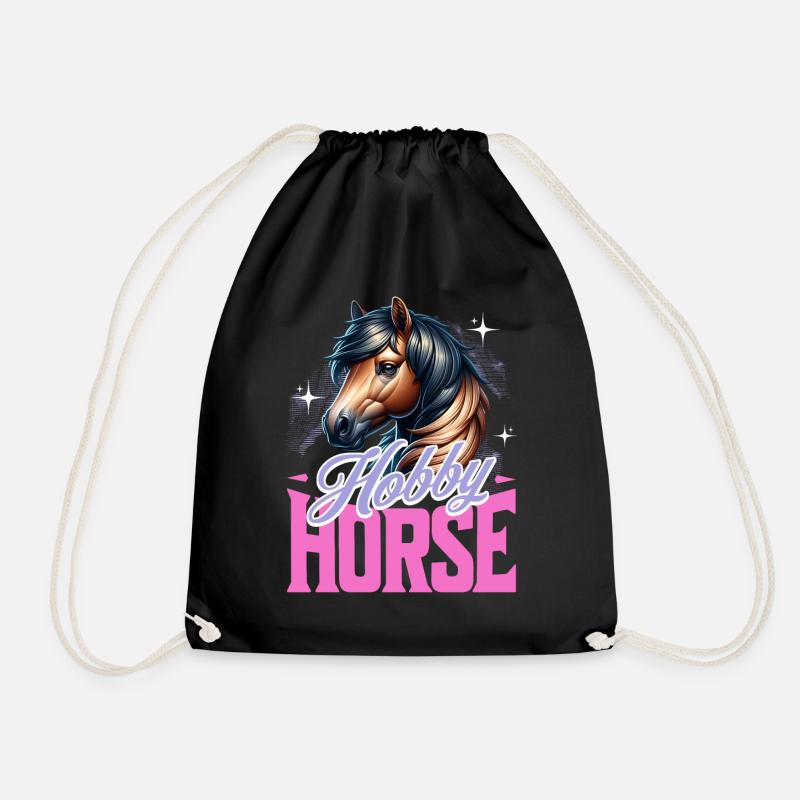 Hobby Horse Steckenpferd - Turnbeutel - Schwarz
