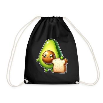 Avocado Toast - Turnbeutel - Schwarz - Vorne