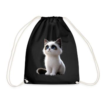 Ragdoll Katze Ragdollkatze Cat Süße Ragdoll Katzen - Turnbeutel - Schwarz - Vorne