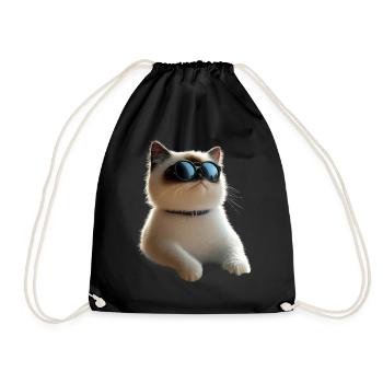 Ragdoll Katze Ragdollkatze Cat Süße Ragdoll Katzen - Turnbeutel - Schwarz - Vorne