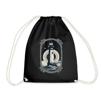 Phare Hobby Pêcheur Marin Style Vintage - Sac de sport léger - noir - Devant