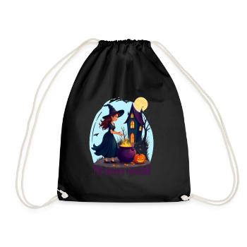 Magical Witches Outfit Women's Halloween - Drawstring Bag - black - Front