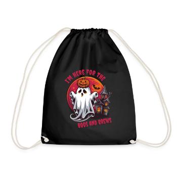 Funny Ghosts Halloween Outfit Women - Drawstring Bag - black - Front