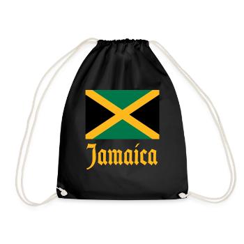 Jamaïque Jamaïque Rasta Raggea Drapeau Rastafari - Sac de sport léger - noir - Devant