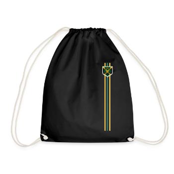 Jamaïque Jamaïque Rasta Raggea Drapeau Rastafari - Sac de sport léger - noir - Devant