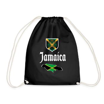 Jamaïque Jamaïque Rasta Raggea Drapeau Rastafari - Sac de sport léger - noir - Devant