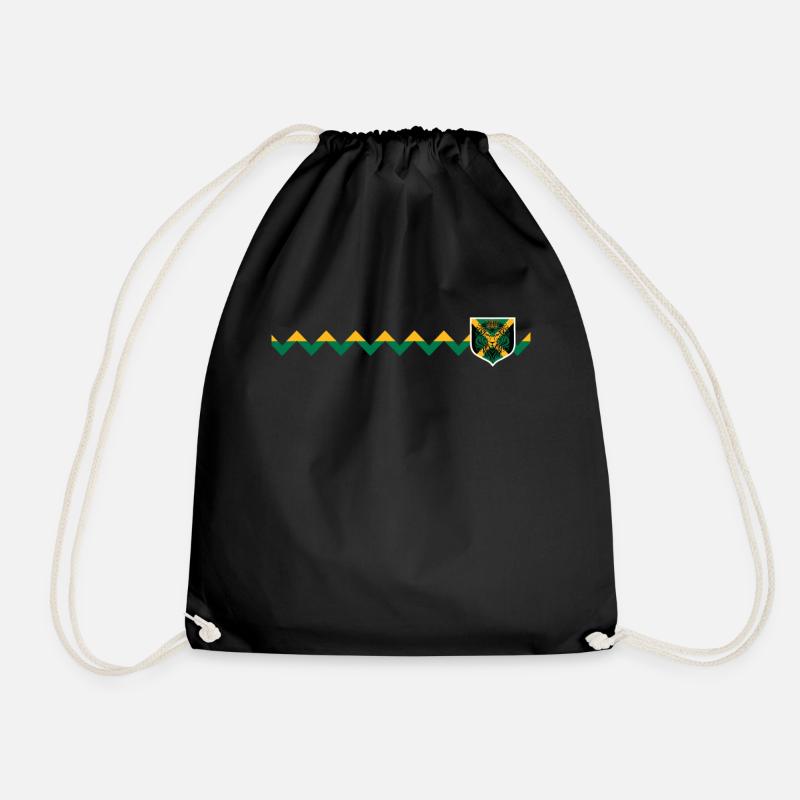 Jamaica Jamaica Rasta Raggea Rastafari Flag - Drawstring Bag - black