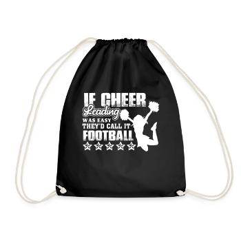 Cheerleading Wasn't Easy - Drawstring Bag - black - Front