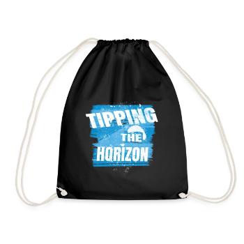 Tipping the Horizon - Drawstring Bag - black - Front