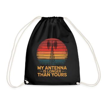 Radioamateur : Mon antenne est plus longue - Sac de sport léger - noir - Devant