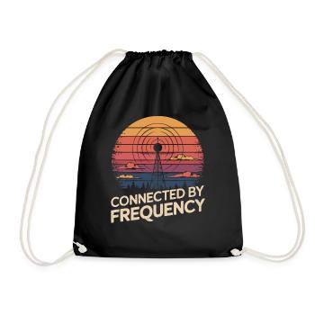 Radioamateur connecté par fréquence - Sac de sport léger - noir - Devant