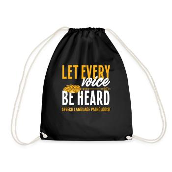 Que chaque voix soit entendue - Sac de sport léger - noir - Devant