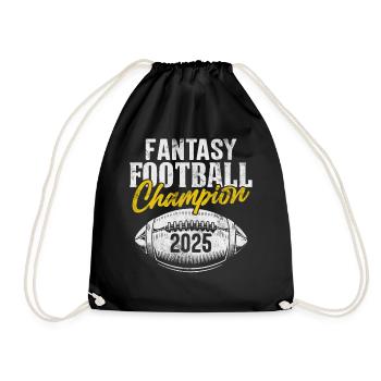 Fantasy Football Champion 2025 Commissaire Drôle - Sac de sport léger - noir - Devant