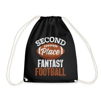 Deuxième place Fantasy Football Commissioner Funny - Sac de sport léger - noir - Devant