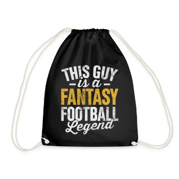 Ce gars est une légende du football fantastique FFL - Sac de sport léger - noir - Devant