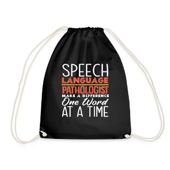Un orthophoniste fait une différence - Sac de sport léger - noir - Devant
