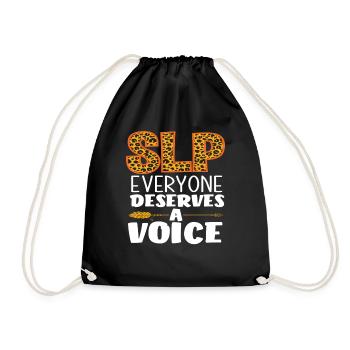 SLP Tout le monde mérite un vote - Sac de sport léger - noir - Devant