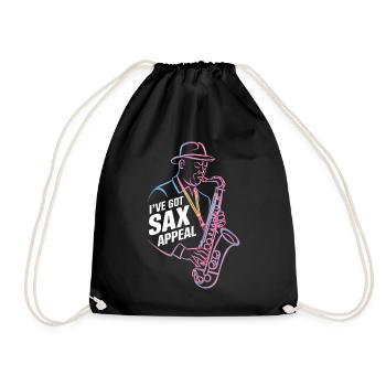 I Have Sax Appeal Jazz Music - Drawstring Bag - black - Front