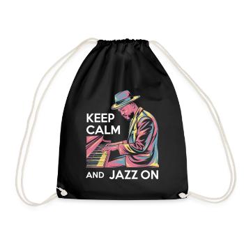 Détendez-vous et profitez de la musique jazz - Sac de sport léger - noir - Devant