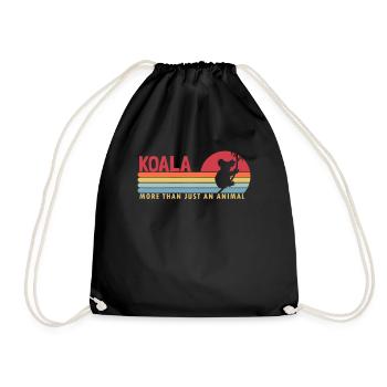 Koala more than an Animal Koalabear Eucalyptus - Drawstring Bag - black - Front