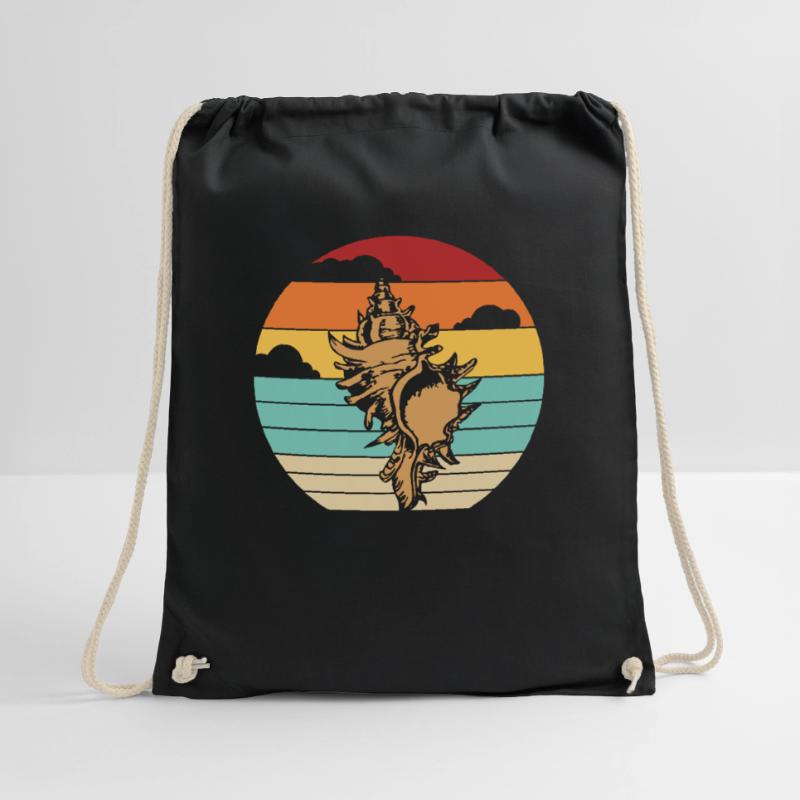 Retro Shell Shelling Bag Bivalvia Hunter Seashell Turnbeutel