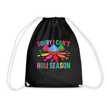 Holi India Holi Festival Happy Holi Fest - Drawstring Bag - black - Front