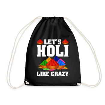 Holi India Holi Festival Happy Holi Fest - Drawstring Bag - black - Front