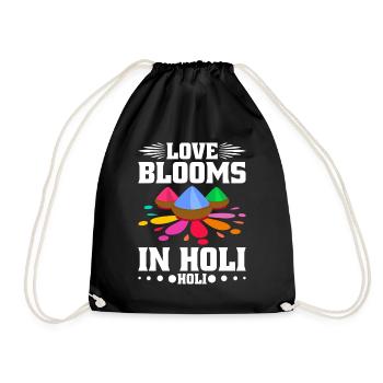 Holi India Holi Festival Happy Holi Fest - Drawstring Bag - black - Front
