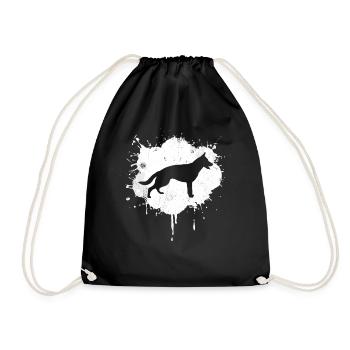 Chien de berger - Sac de sport léger - noir - Devant